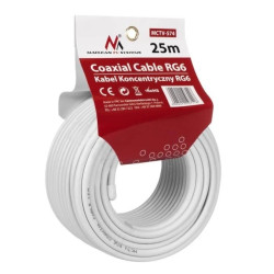 Kabel przewód koncentryczny satelitarny 1.0CCS RG6 25M Maclean MCTV-574 MCTV-574