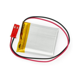 Akumulator Li-Pol Akyga 400mAh 1S 3,7V - złącze JST-BEC + gniazdo - 35x30x4mm