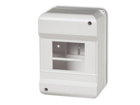 Rozdzielnica natynkowa 5 modułowa 1x5M bez drzwi z uziemieniem IP30 OB-5ZZ KARLIK