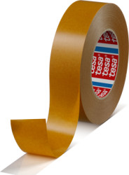 Adhesive tape, 38 x 0.16 mm, double sided, non-woven, transparent, 50 m, 51571-00002-00