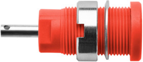 4 mm socket, solder connection, mounting Ø 12.2 mm, CAT III, red, SEB 6525 NI / RT