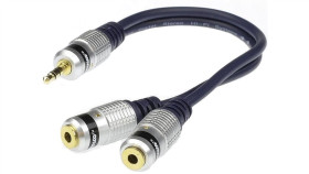 Vitalco Jr17 Przejście Adapter Aux Mini Jack 3,5Mm Stereo (Wtyk) / 2X Mini...
