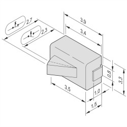 Mikroprzełącznik nVent SCHROFF 20849236 20849236, 1 szt.