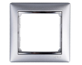 VALENA Ramka pojedyncza aluminium 770351