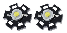 Opencircuit 3W red power LED 110 ° - 2 pcs