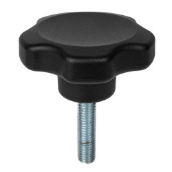 Pokrętło mocujące M16 długość gwintu: 30mm średnica pokrętła 80mm średnica gwintu: 16mm Z wieloma pokrętłami Montaż