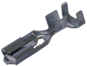 Uninsulated flat plug sleeve, 4.75 x 0.51 mm, 0.8 to 2.0 mm², AWG 18 to 14, brass, NLFASTON