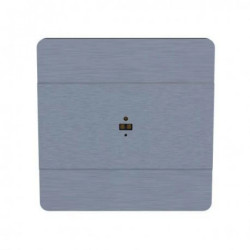 Laserowy czujnik odległości 9-27V DC (schodowy czujnik ruchu) montaż w puszce fi60 kolor aluminium DRL-60-12