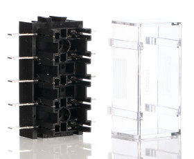 Zacisk szeregowy zabezpieczający z płaskim bezpiecznikiem ATO 15A montaż śrubowy 32V