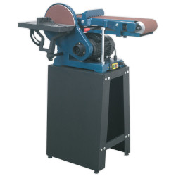 Sealey SM15 Belt/disc Sander Floor Standing 1220 x 150mm/&#xF8;230mm