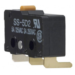 Omron SS-5D2 Subminiature Basic Switch SPDT 0.1A 125VAC Pin Plunger