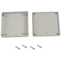 Hammond 1551XXGY Miniature Plastic Enclosure 80 x 80 x 15 Grey
