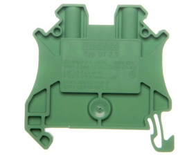 Złączka szynowa 2-przewodowa 2,5mm2 zielona Ex UT 2,5 GN 3045091 /50szt./