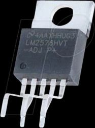 LM2576HVT-ADJ/LF03 3-A Step-down voltage regulator, adj., 4 - 60 V, 1.23 - 37 V, TO