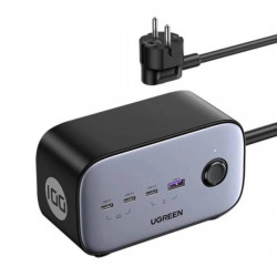 Listwa zasilająca EU UGREEN CD270, 3x USB-C, 1x USB-A , 2x AC, 100W, 1.8m Kabel USB-C do Micro USB UGREEN 15232, 1m (czarny)