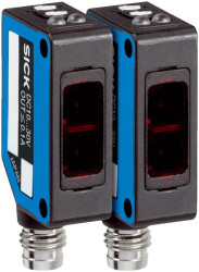 Czujniki fotoelektryczne Przez wiązkę Prostokątny SICK PNP zakres 35 m Światło laserowe