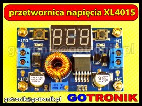 Przetwornica napięcia XL4015 + woltomierz