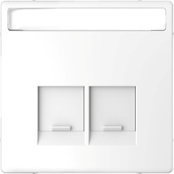 Enjo étiquette RJ45x2 lotus