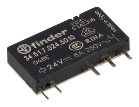 Przekaźnik przemysłowy, montaż na szynie DIN Finder SPDT