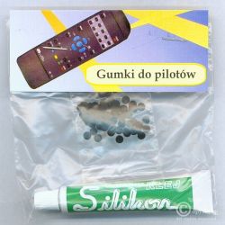 GUMKI DO PILOTÓW Z KLEJEM