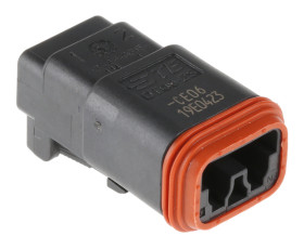 Złącze samochodowe 2-pinowe Deutsch Męski 13A DT Połączenie zagniatane Złącze samochodowe
