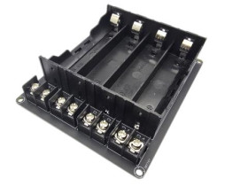 KOSZYK BATERII 18650x4 ZŁ.ŚRUBOWYMI (15)