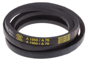 Pas napędowy, profil A, materiał: PET, guma, 13mm x 8mm x 1.93m, RS PRO