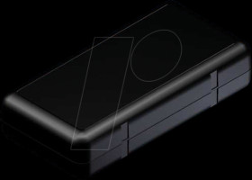 Housing series Soap, 131 x 66 x 30 mm, black