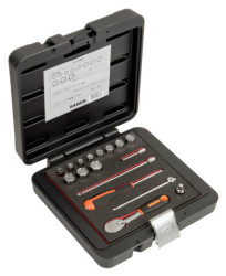 Zestaw nasadek z gniazdem czworokątnym rozmiar napędu 1/4 cala elementy: Bahco