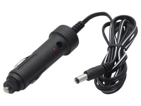 Wtyk zapalniczki z przewodem i wtyczką DC 2,1/5,5mm