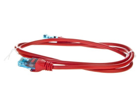 Kabel krosowy (Patch Cord) U/UTP kat.5e czerwony 1m DK-1512-010/R