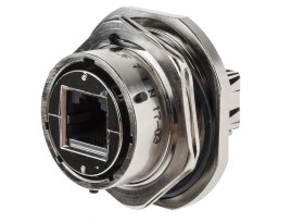 Złącze RJ45 Żeński Złącze RJ45 Nakrętka blokująca Cat5e Amphenol Socapex, proste 8-żyłowe