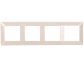 VALENA LIFE Ramka poczwórna kremowa 754044