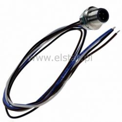 Złącze proste, męskie, 4P + kabel 0,5m