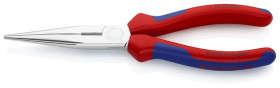 Szczypce tnące półokrągłe (wydłużone typu bociani dziób”) z wielokomponentowymi nasadkami chromowane 200 mm KNIPEX 26 15 20