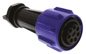 Złącze wielostykowe przemysłowe 7-pinowe Montaż na kablu Gniazdo Bulgin