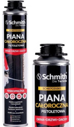 Piana montażowa pistoletowa całoroczna 750ml pianka poliuretanowa FPU-2 Schmith