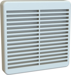 Fan grille, (L x W x H) 105 x 105 x 16 mm, XPFA80LG