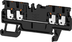 Through terminal block, push-in connection, 1.5 mm², 17.5 A, 6 kV, black, 2534260000