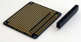 Płytka prototypowa UB-RPI02 dwustronna CEM-3, Ø 0.9mm, rozstaw 2.54mm, 65 x 56 x 1.6mm, Sunhayato