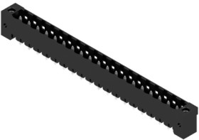 Pin header, 19 pole, pitch 5.08 mm, straight, black, 1149020000