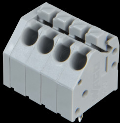 250-204 Terminal strip with operating push buttons, RM 3.5 mm, 8A, 4-pin