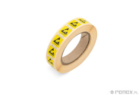 Etykieta samoprzylepna z symbolem ESD 13x13 mm (1000 szt.)
