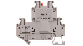 Złączka Szynowa Elementów Kontrolnych 2-Piętrowa 4-Przewodowa 2,5Mm2 Szara...