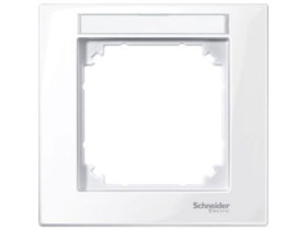 MERTEN M-PLAN Ramka 1 pojedyncza z polem opisowym biały active MTN514125 SCHNEIDER ELECTRIC