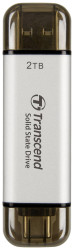 Dysk zewnętrzny SSD Transcend ESD310S TS2TESD310S 2 TB USB 3.2 Gen 2, USB-C® srebrny