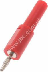 ADA 204-RT Adapter - przej. gn.bezp.4mm / wt.2mm, czerwony, ELECTRO-PJP, ADA204RT