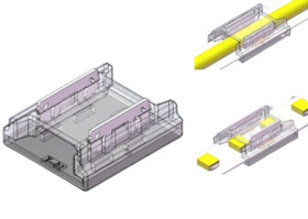 ZLACZKA LED 2P PCB 10MM SMD, COB 6A