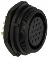 SPP2912-16GZ-P Gniazdo 16 pin, zakręcane na obudowę, wodoodporne - gwint zewnętrzny (10A)