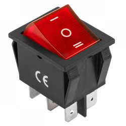 Wyłącznik 230V podświetlany 6pin IRS-203
